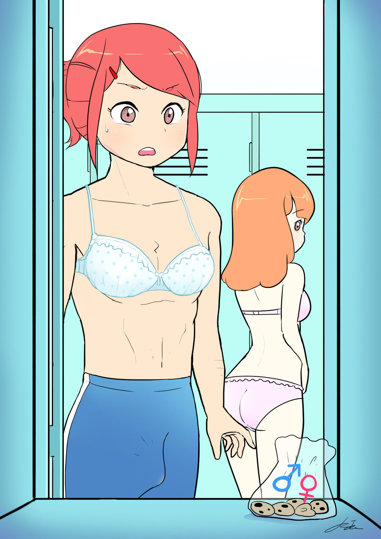 탈의실에서 남성전환 프로젝트 | Male conversion projects in the locker room page 7 full