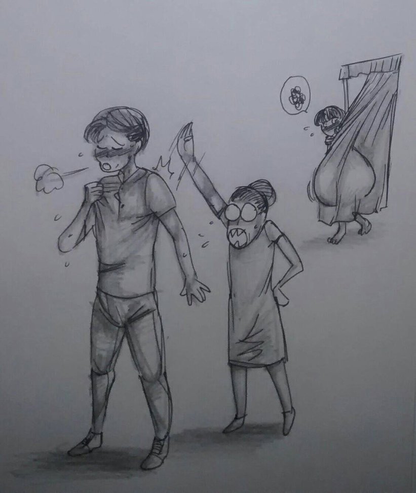 Art by onizukakawashima - Yuka and young Jimmy page 7 full