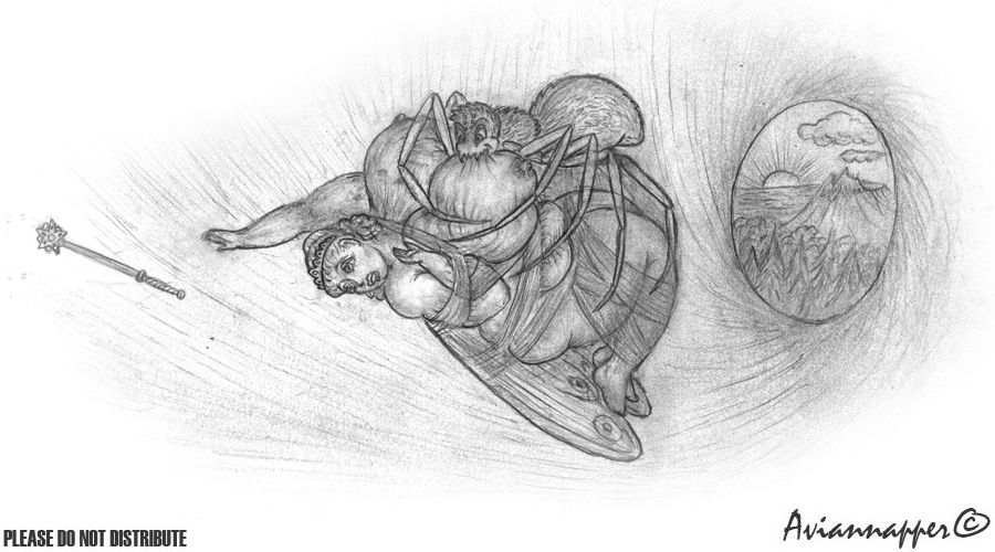 Bondage Peril Spider cobweb fairy trapped page 2 full