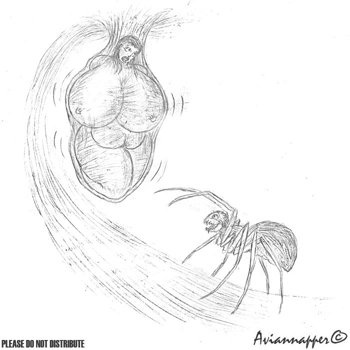 Bondage Peril Spider cobweb fairy trapped page 4 full