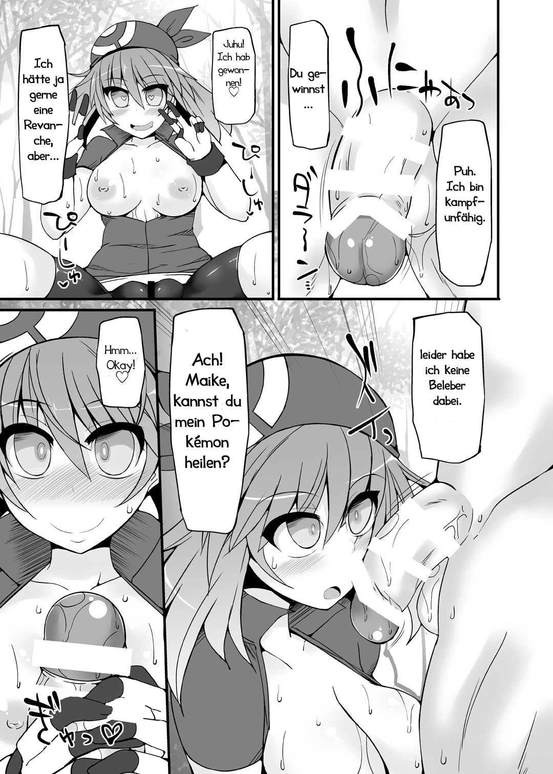 Pokemon Trainer Haruka Kyousei Saimin Battle | Pokemontrainer Maike und der Hypnosekampf page 10 full