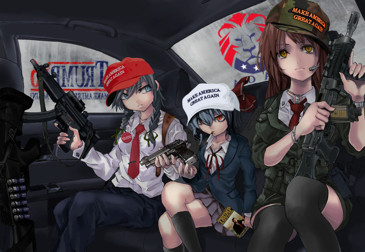 MAGA! - Collection of girls wearing Make America Great Again hats page 7 full