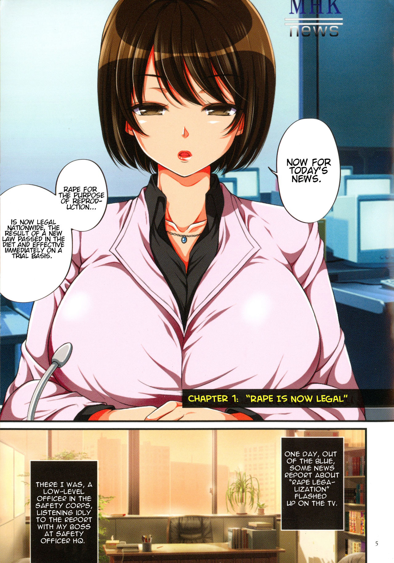 Kyousei Haramase Gouhouka!!! Rape ga Gouhouka saretara Nippon wa dou Narimasu ka? | If Rape Were Legalized Ch. 1 page 3 full