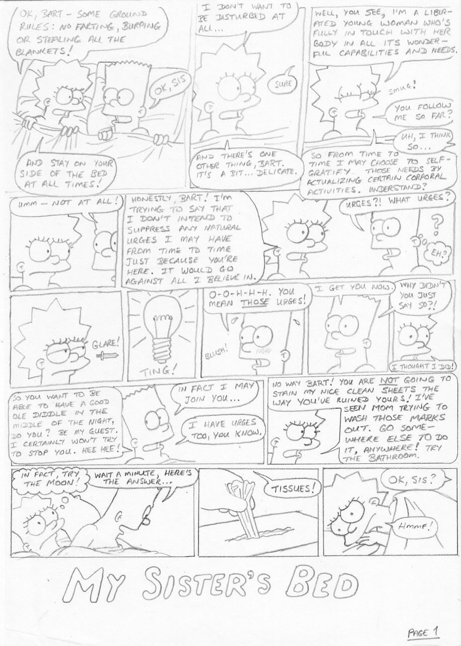 My Sister's Bed page 1 full