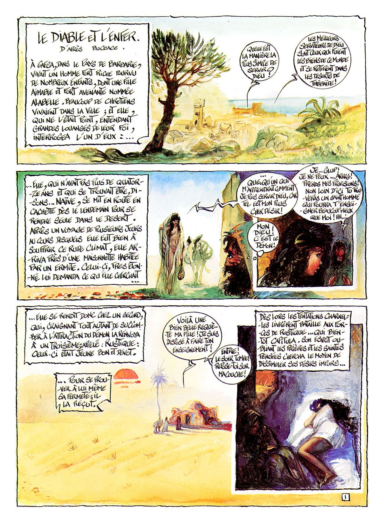 D'apres Boccace - Le Diable et l'Enfer page 2 full