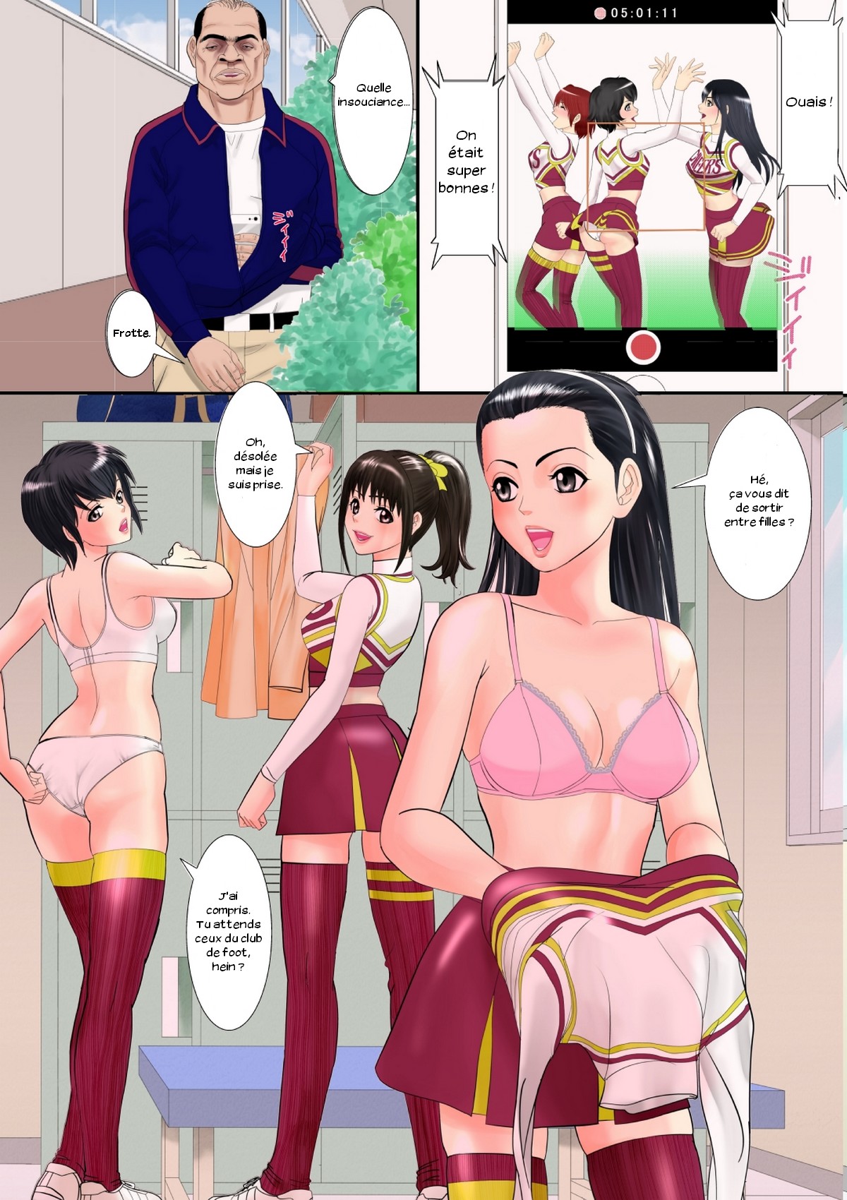 Picchipichi jk Cheergirl o Ossan-tachi no Seidorei ni Suru Houhou page 4 full