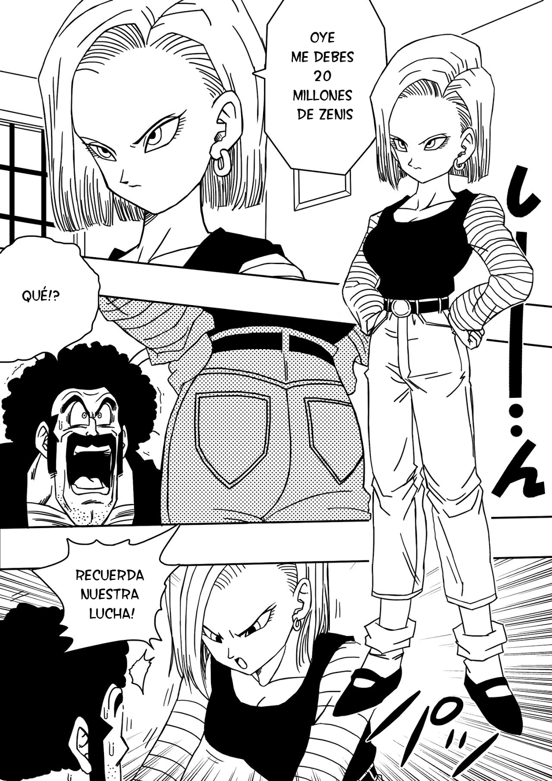 18-gou to Mister Satan!! Seiteki Sentou! | Numero 18 y Mr. Satan!! Relaciones sexuales entre luchadores! page 3 full