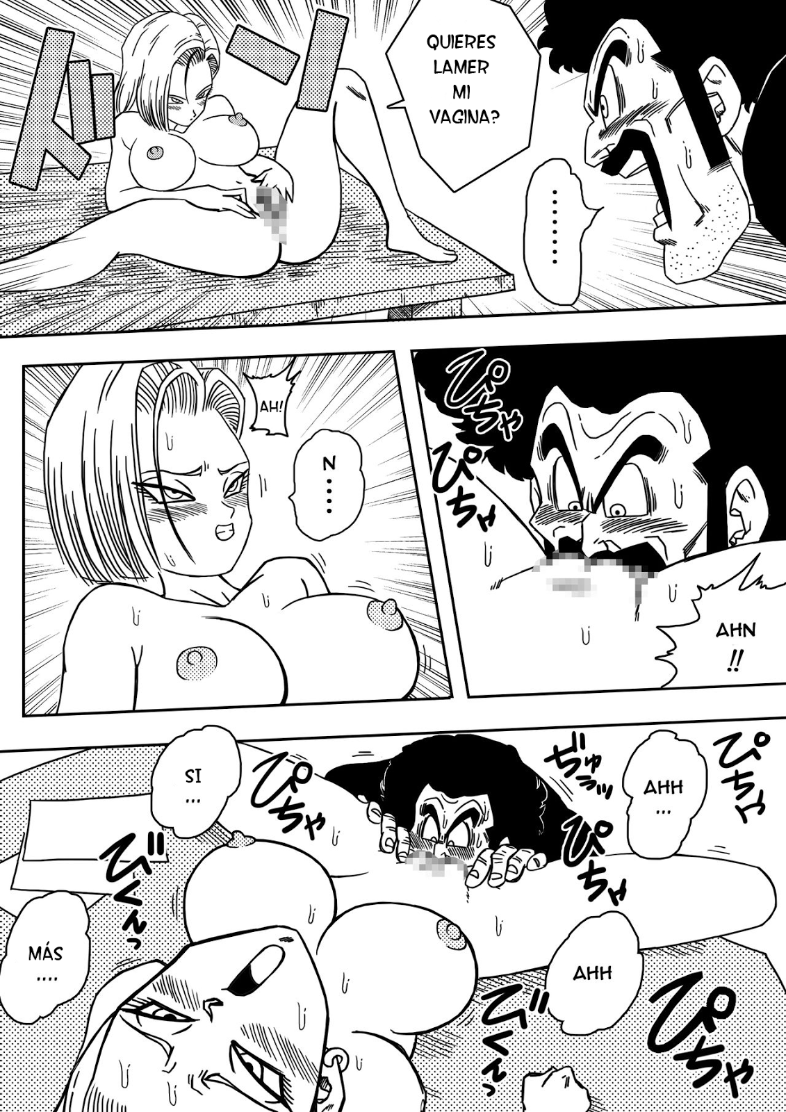 18-gou to Mister Satan!! Seiteki Sentou! | Numero 18 y Mr. Satan!! Relaciones sexuales entre luchadores! page 8 full