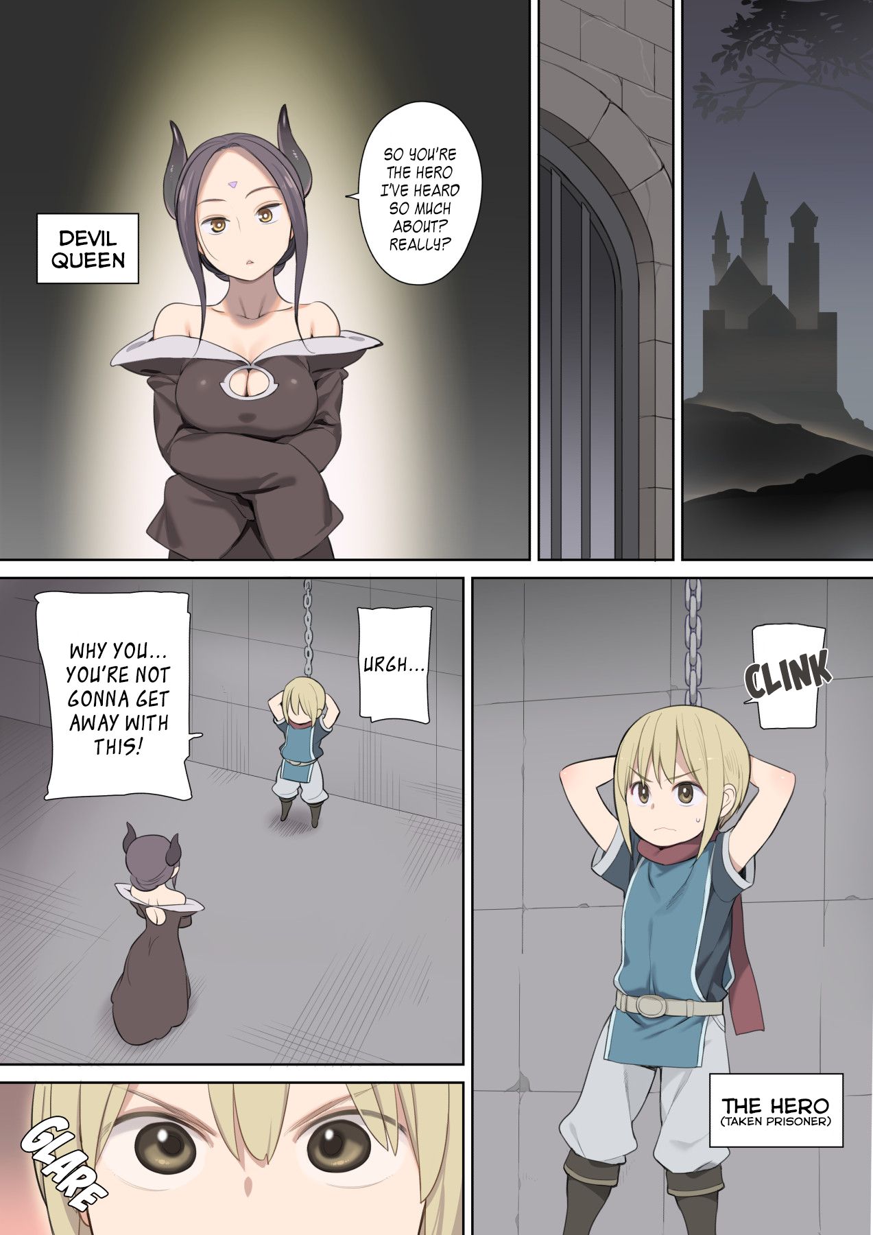 Toraware Yuusha to Maou  to Elf  | A Hero Taken Prisoner Meets the Demon Queen and Her Elf page 2 full
