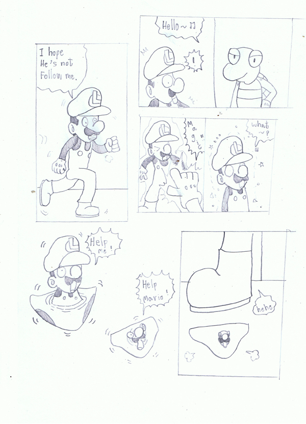 Luigi underwear transformation comic by boystomp page 1 full