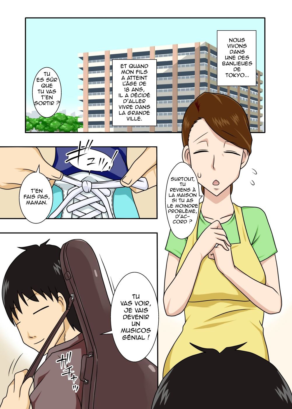 Kaette Kita Musuko ga Kinpatsu Yarichin | Mon fils est devenu un blondinet à salopes page 2 full