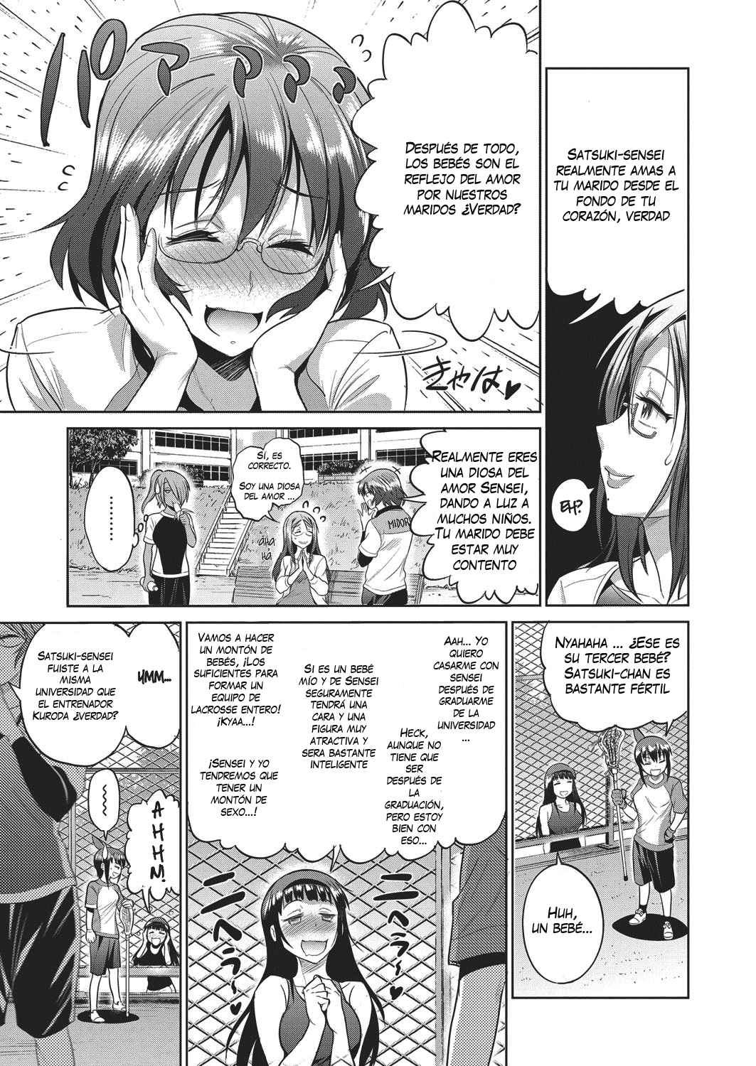 Joshi Lacu! - Girls Lacrosse Club ~2 Years Later~ Ch. 3 page 7 full