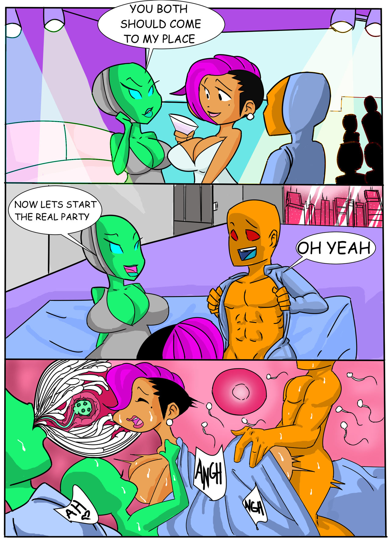 Threesome page 1 full