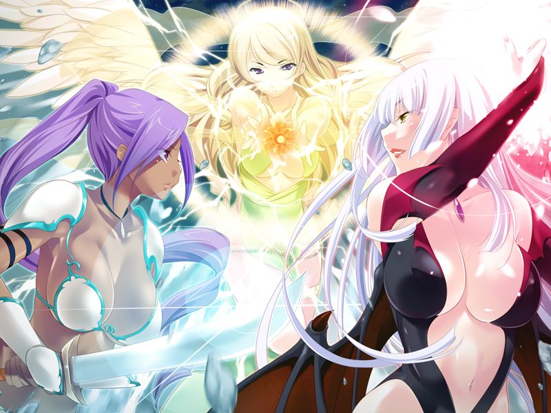 Tenshi to Akuma to Elf ga Oyomesan ni Kimashita! ~Minna Haramase Love Icha Harem ♪~ page 4 full