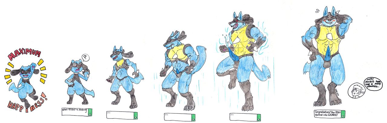 Lucario Transformation + Bonus Art page 7 full