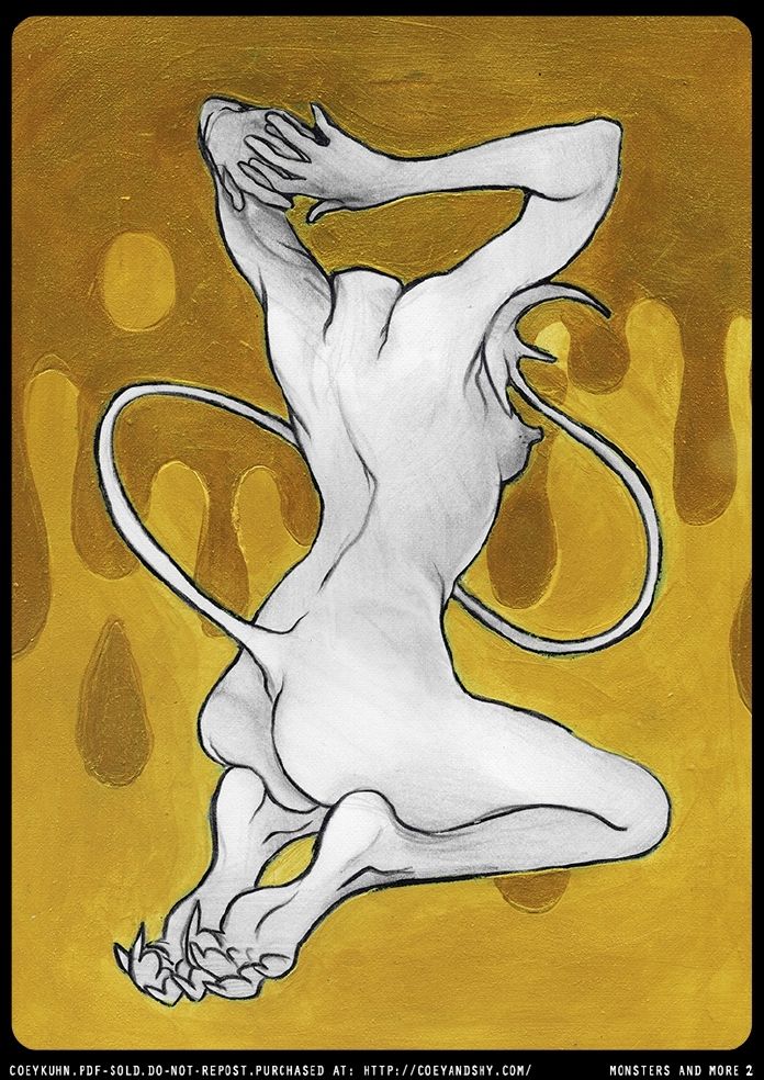 Monsters &amp; More: An 18+ Sketchbook by Coey Kuhn VOLUME 2 page 4 full