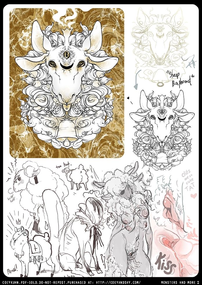 Monsters &amp; More: An 18+ Sketchbook by Coey Kuhn VOLUME 2 page 7 full
