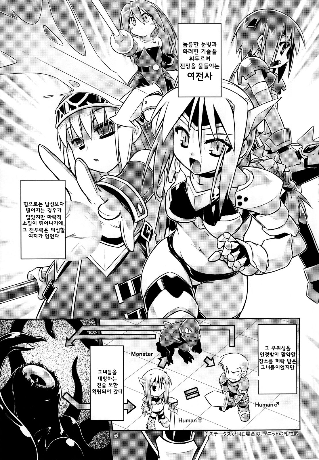 Onna Senshi < Shokushu + Omake Paper page 7 full