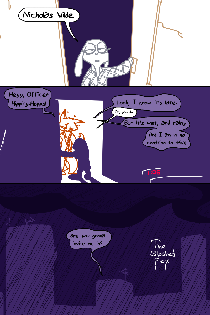 The Sloshed Fox page 1 full