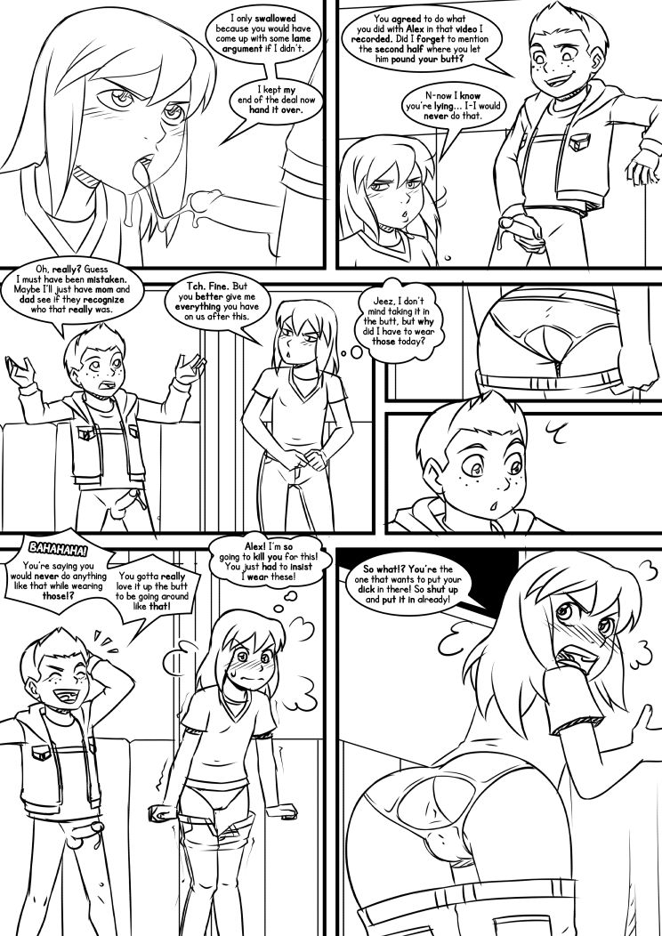 Butt Sextortion -sketches page 2 full