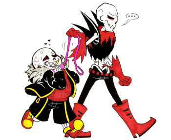 Underfell fontcest Sans x Papyrus comic cover