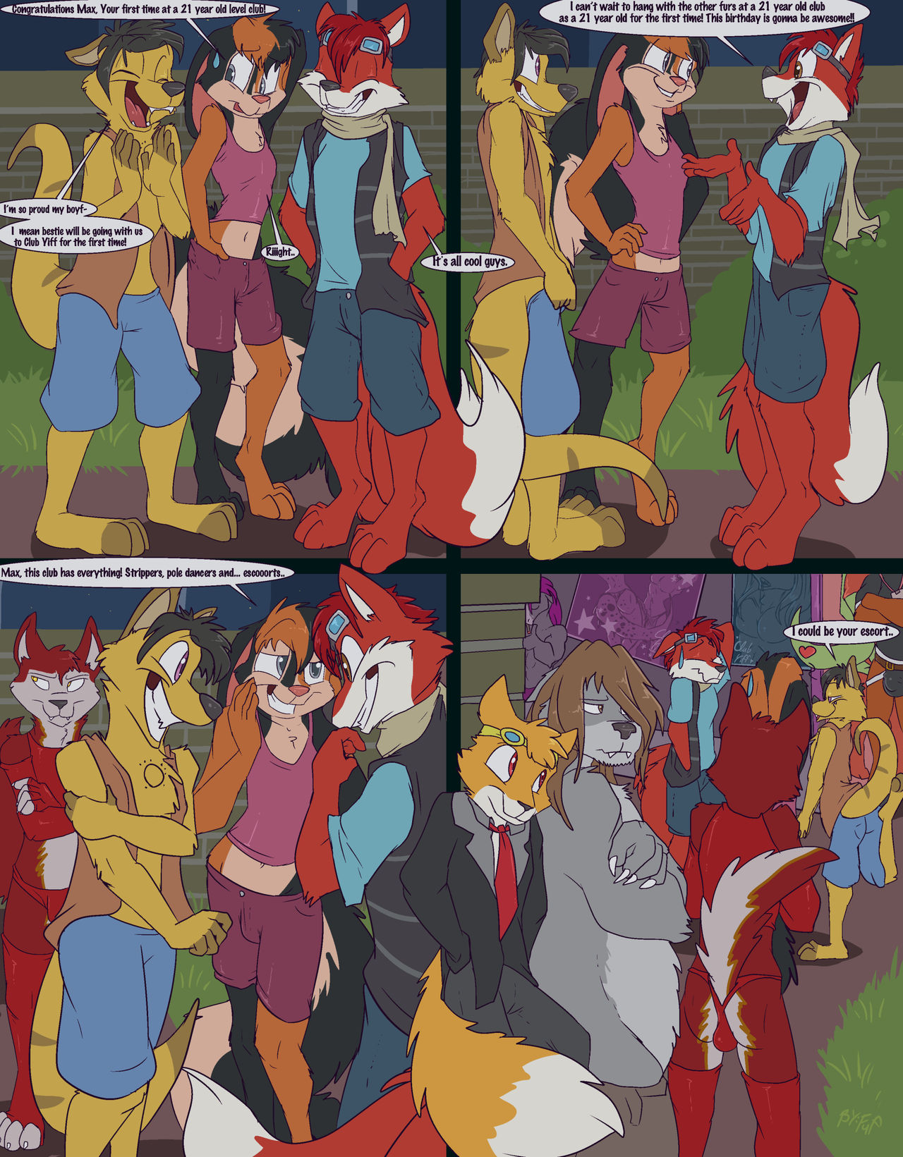 Birthday Party at Club Yiff page 2 full
