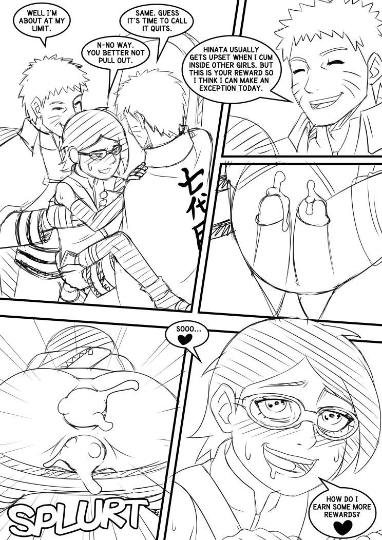 Naruto x Sarada - Sketches page 4 full
