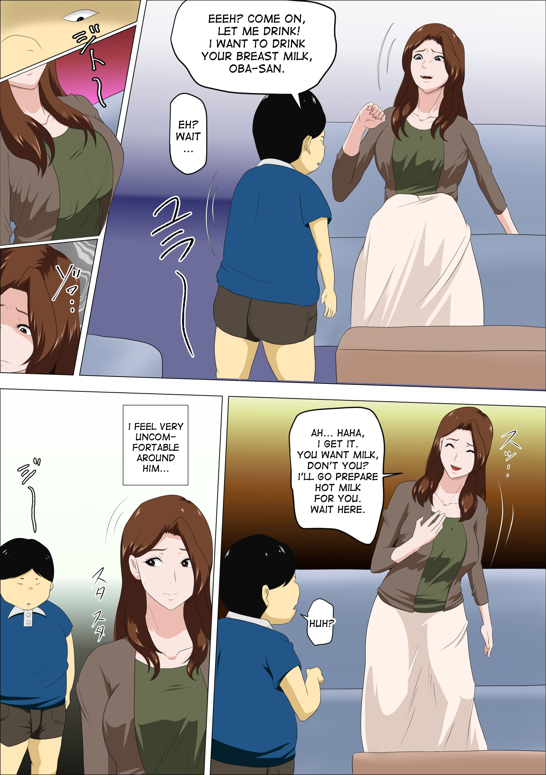 Shachou no Musuko o Azukattara Bonyuu o Suwareta Bakari ka..  | I Nannied The Boss's Son And All He Did Was Suck My Tits page 7 full