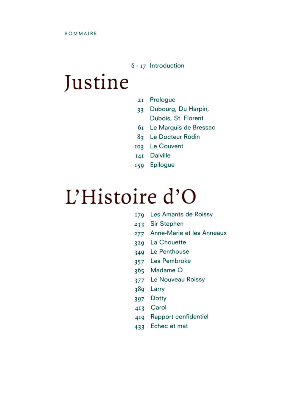 Justine &amp; Histoire D'O - Integrale page 6 full