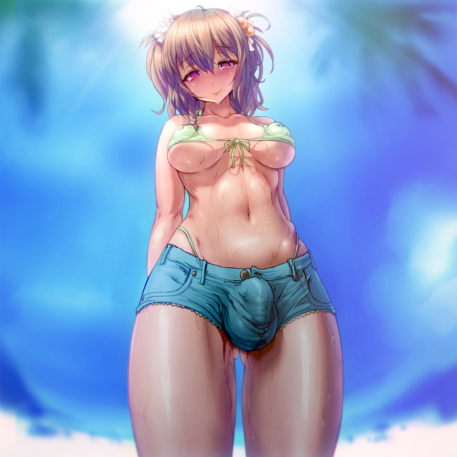 Swimsuit Futanari-san page 3 full