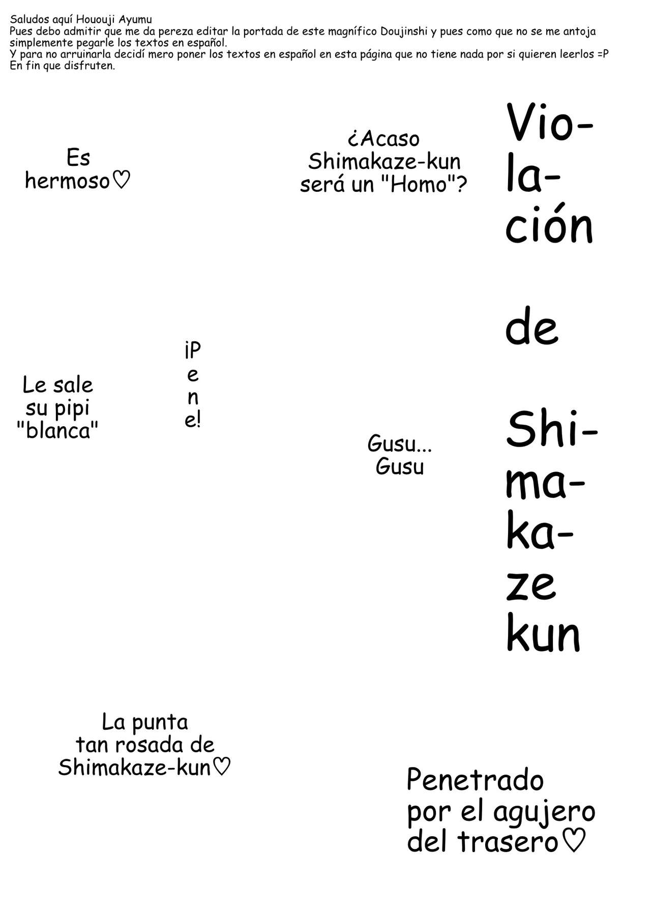 Shimakaze-kun Rape page 2 full