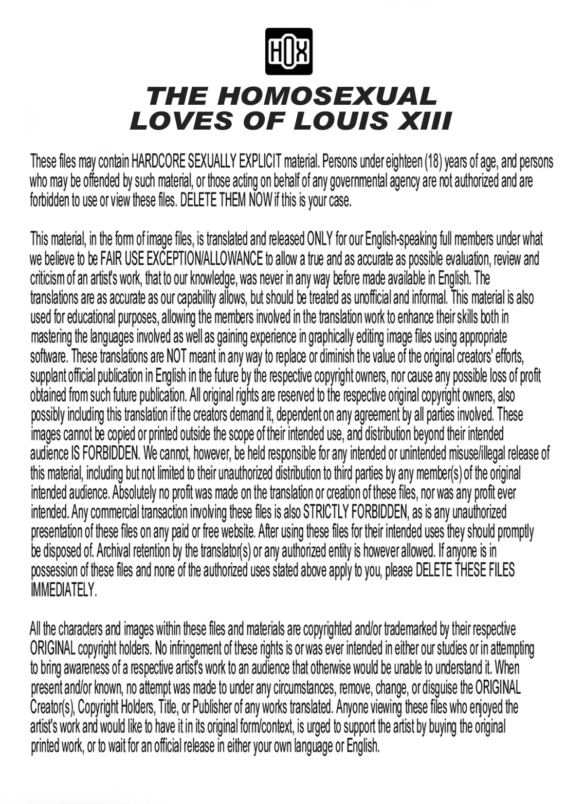 The Homosexual Loves of Louis XIII page 2 full