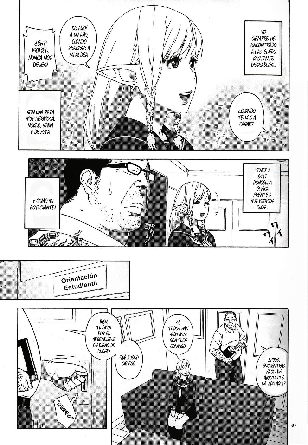 Tenkousei JK Elf -Houkago Choukyou Jugyou- | Estudiante Élfica Transferida de Escuela Secundaria -Lecciones de Entrenamiento Sexual Después de las Clases- page 6 full