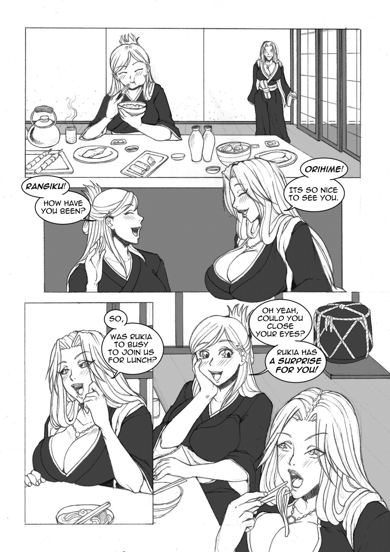 Orihime x Rangiku page 1 full