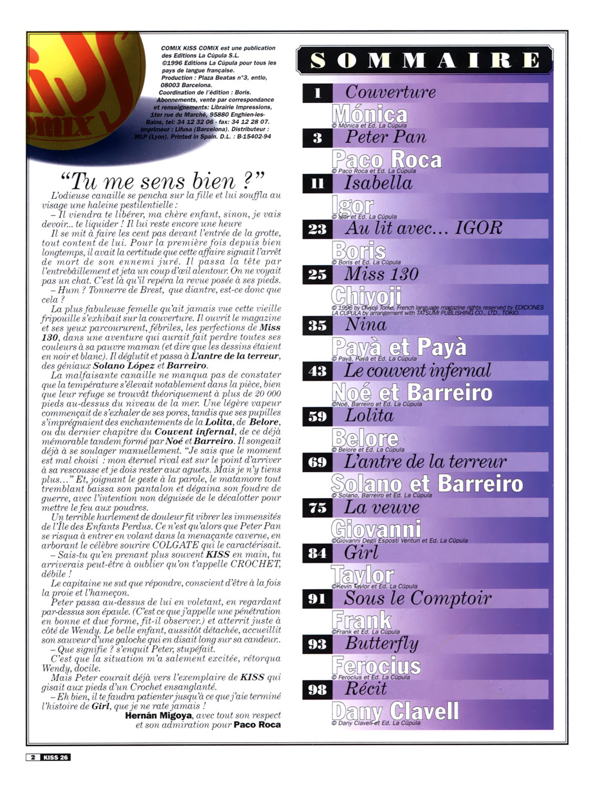 La Poudre Aux Reves  - Volume 26 page 2 full