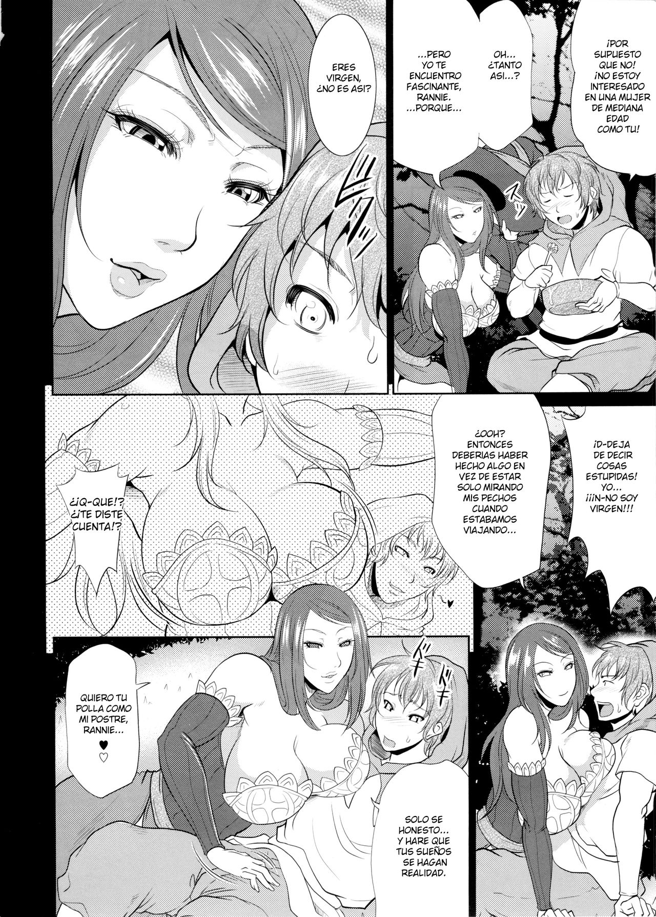 Sorceress ga Inran Sugite Kigaru ni Nojuku Dekinai... Hon |  La Hechicera es tan Lasciva que Acampar no es Tarea Fácil page 4 full