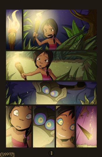 Shanti and Kaa minicomix cover
