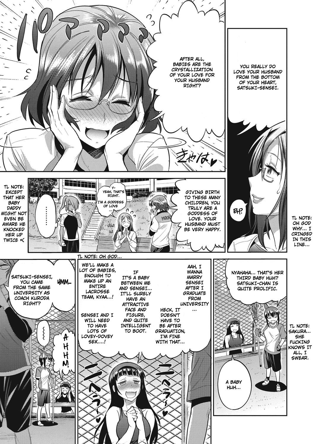 Joshi Lacu! - Girls Lacrosse Club ~2 Years Later~ Ch. 3 page 7 full