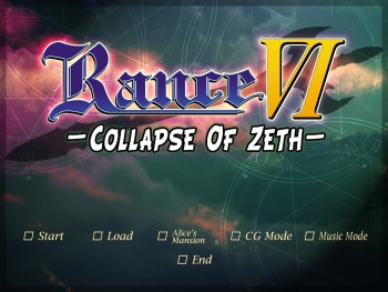 Rance VI - The Collapse of Zeth cover
