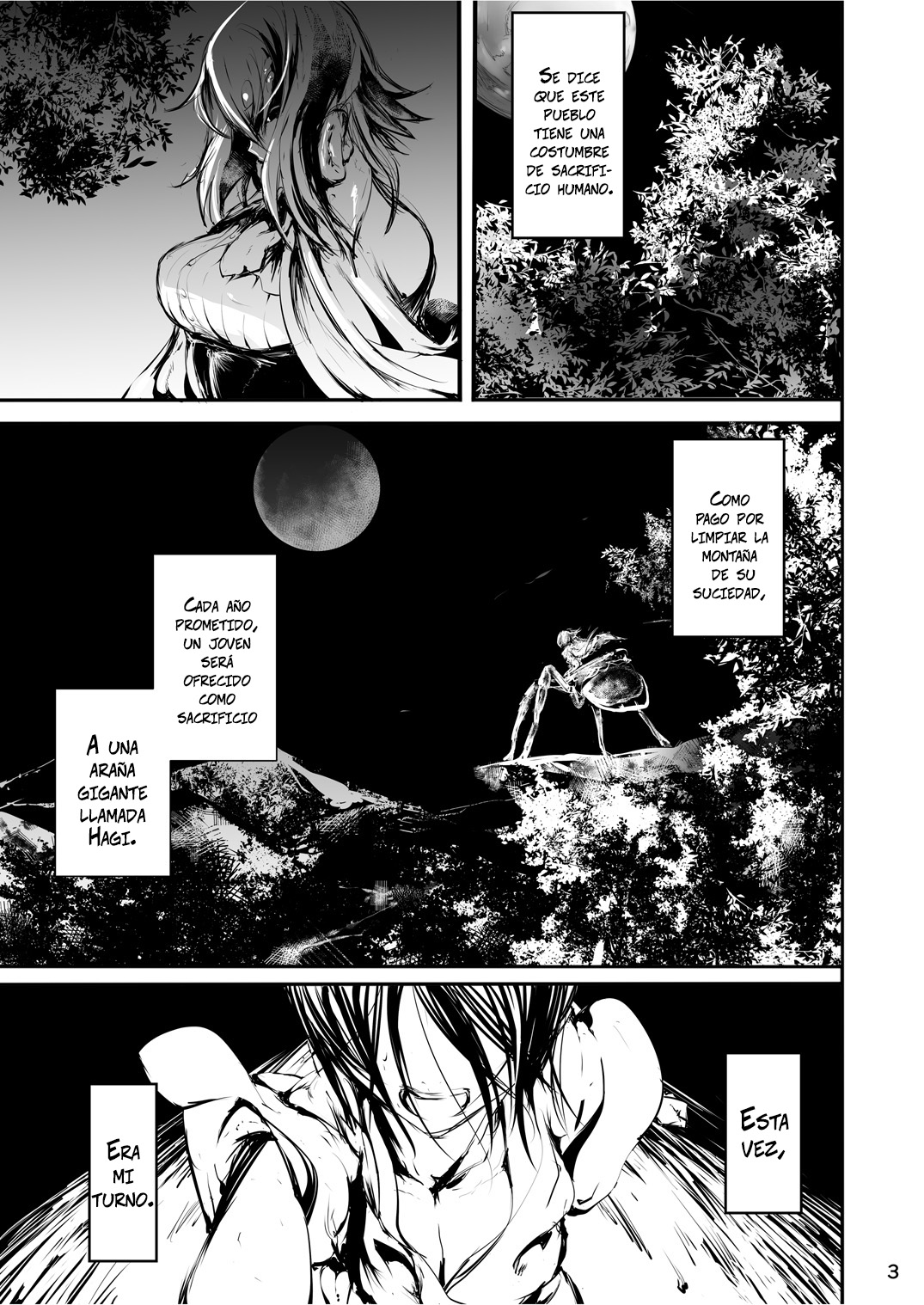 Kumo to Nie | Araña y Sacrificio  =Vile= page 3 full