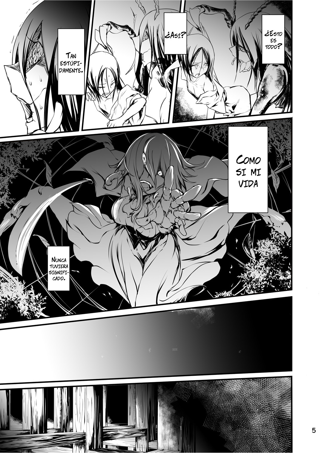 Kumo to Nie | Araña y Sacrificio  =Vile= page 5 full