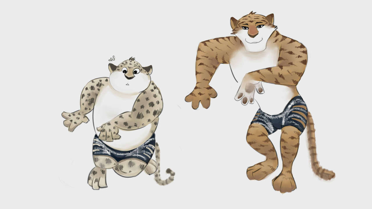 Clawhauser : Tiger dance class page 4 full