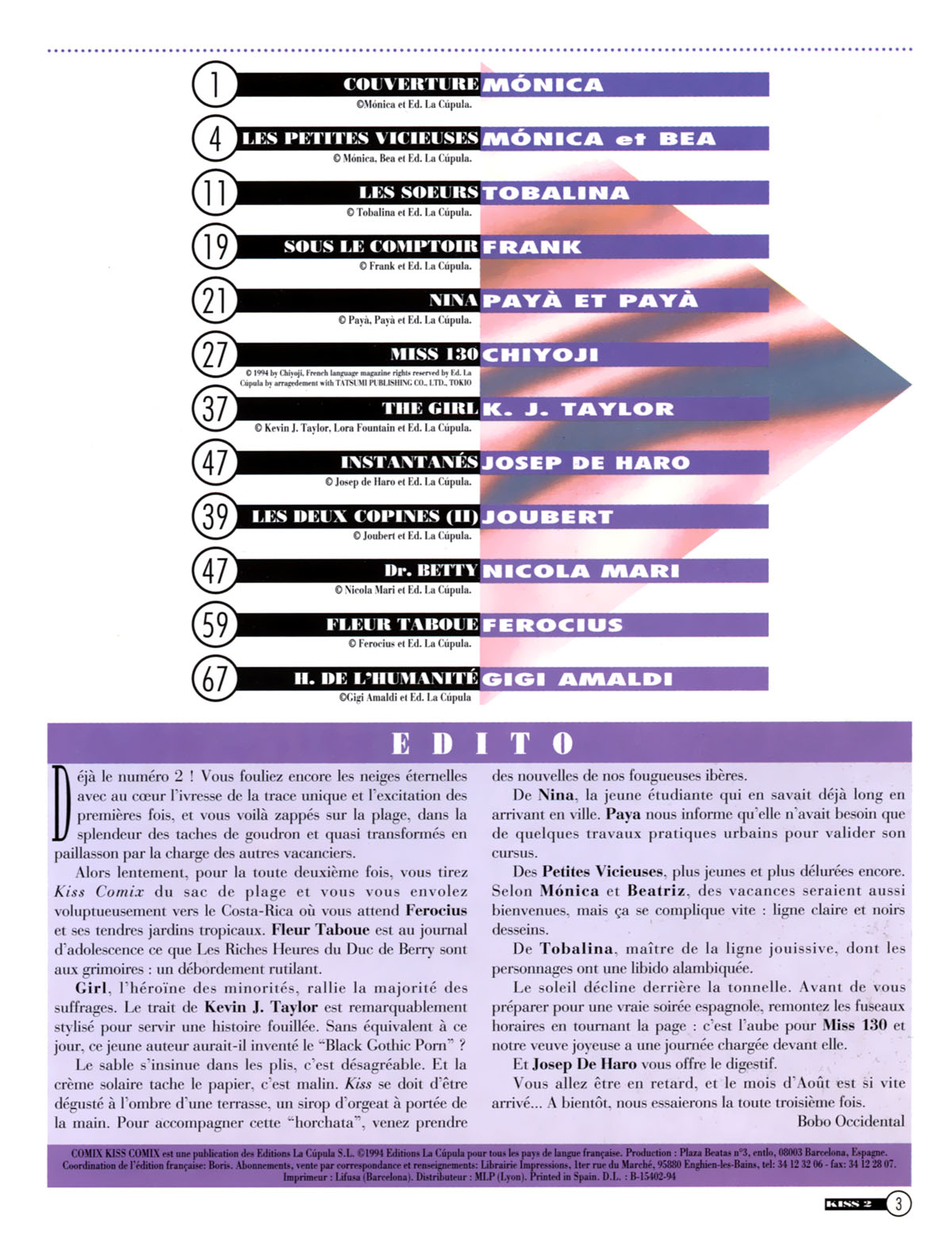La Poudre Aux Reves  - Volume 2 page 3 full