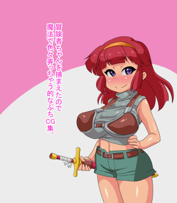 Boukensha-chan o Tsukamaeta no de Mahou de Iroiro Ijicchau Teki na Petit CG Shuu. cover