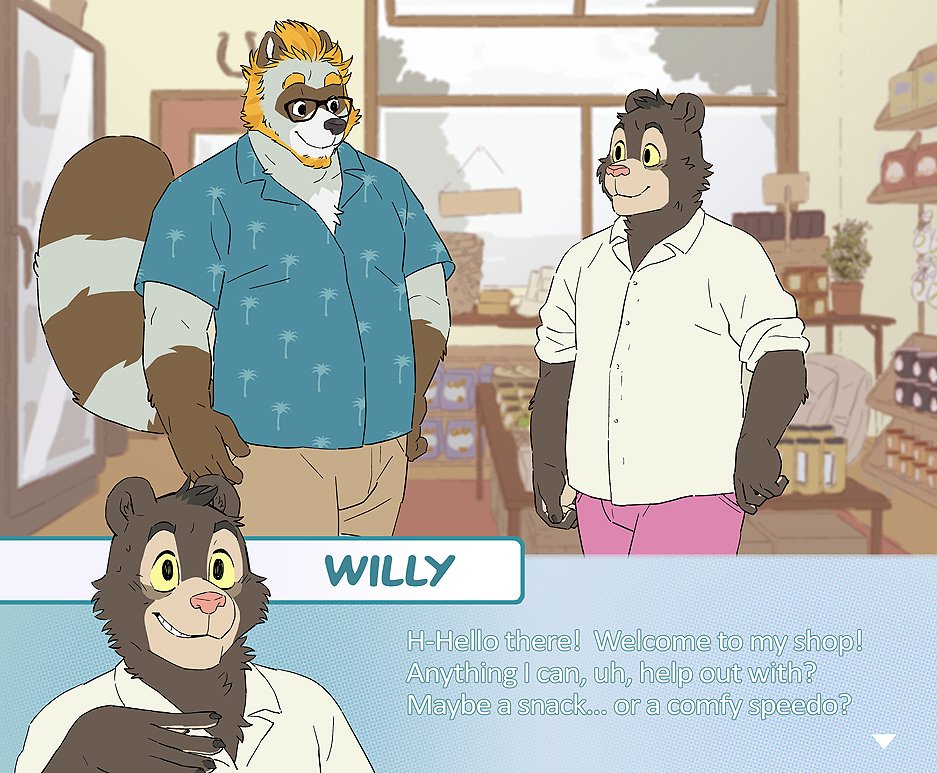 Tanuki dad x Willy Bear page 1 full