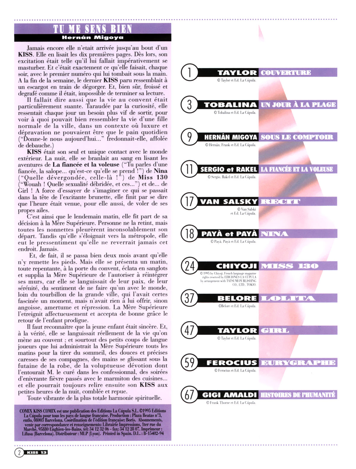 La Poudre Aux Reves  - Volume 13 page 2 full