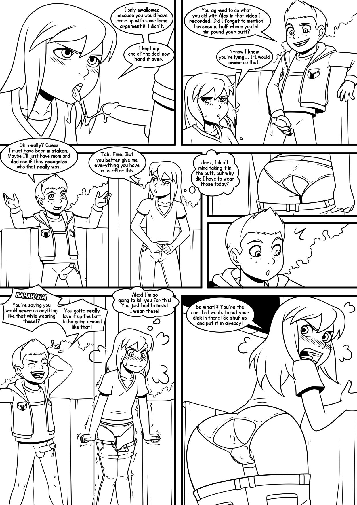 Butt Sextortion - Lines page 2 full