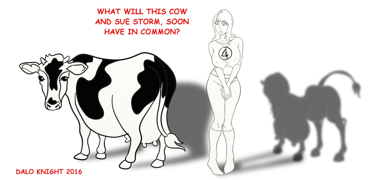 Project 35: What Will This Cow and Sue Storm Soon Have In Common? page 1 full