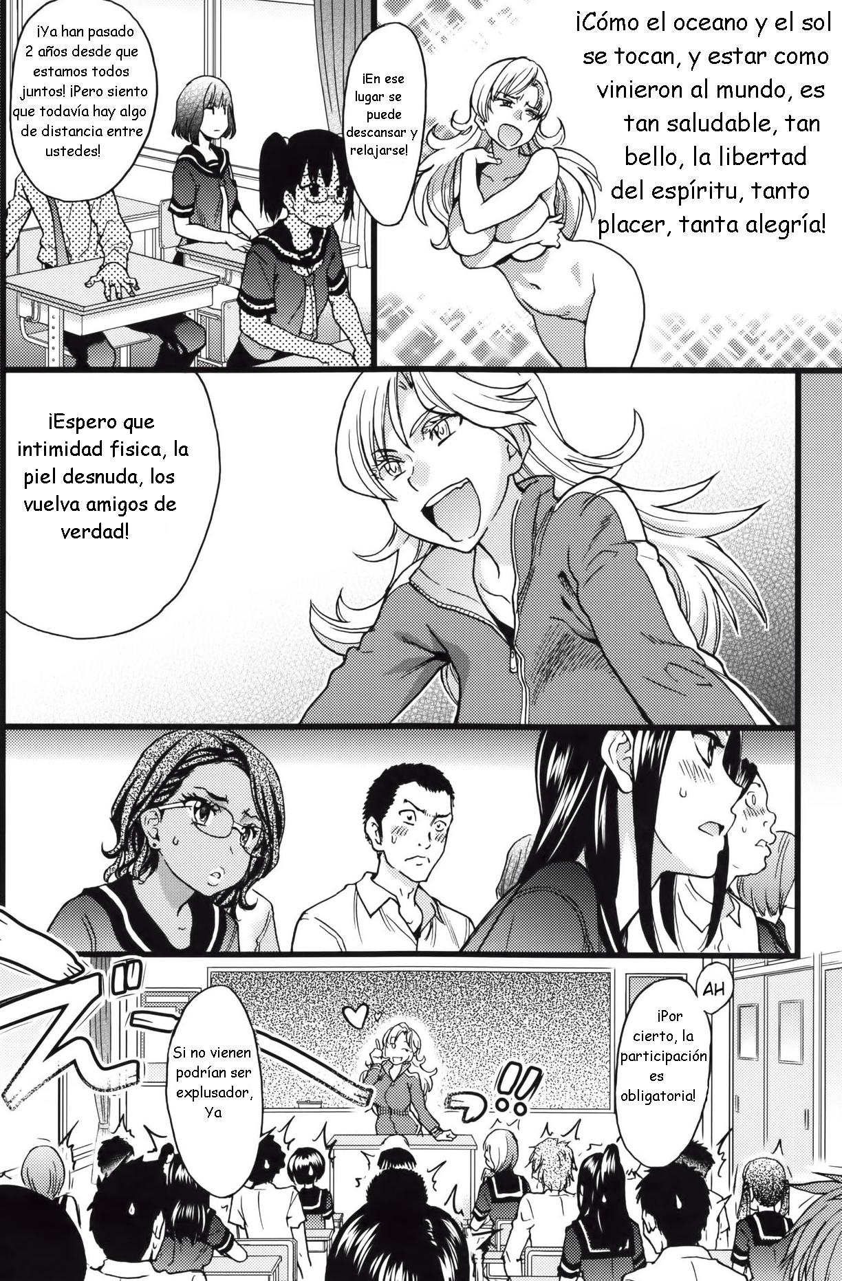 Nudist Beach ni Syuugaku Ryokoude!! - In school trip to the nudist beach!! | ¡Viaje de estudios a la playa nudista! page 8 full