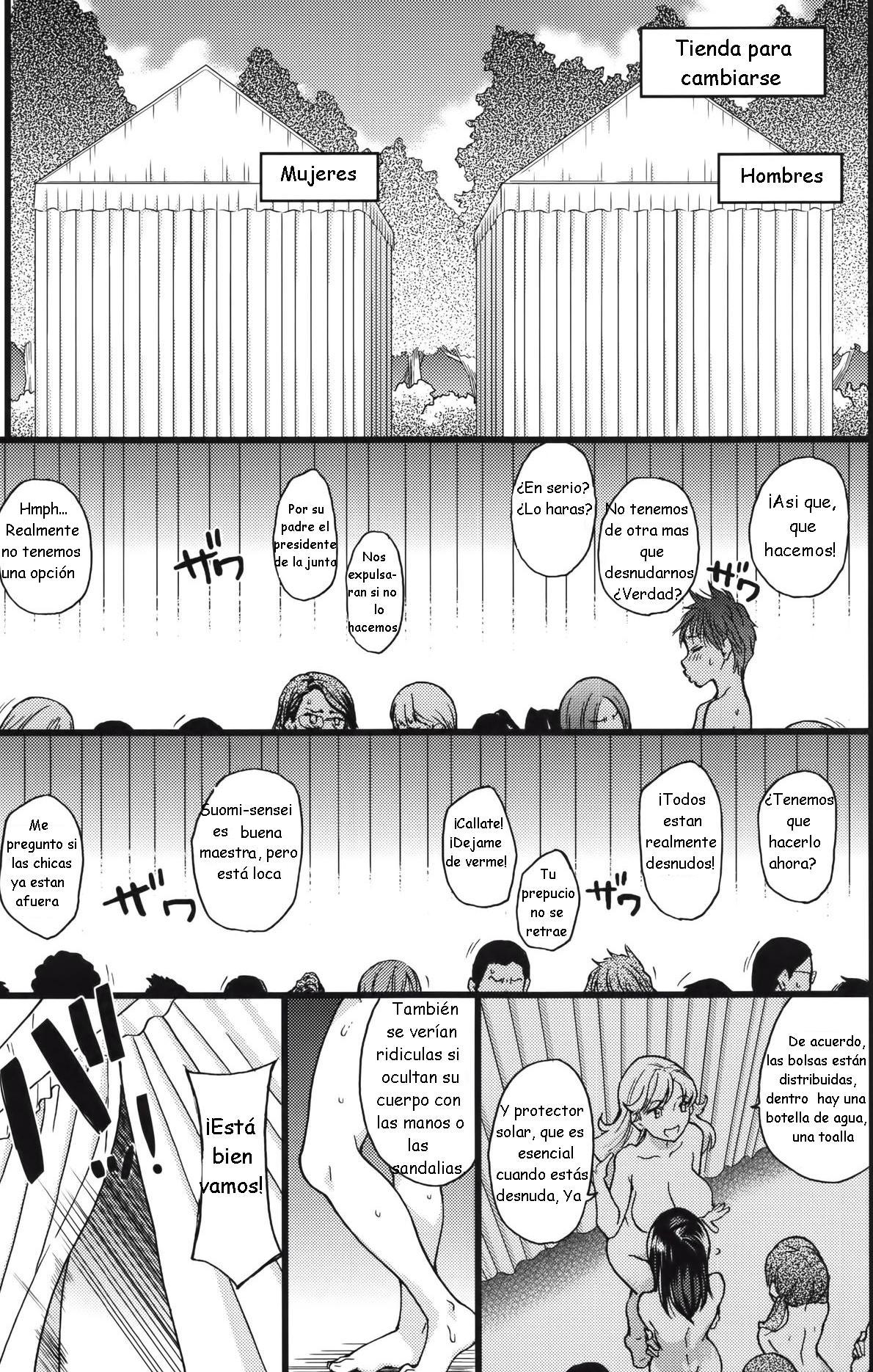 Nudist Beach ni Syuugaku Ryokoude!! - In school trip to the nudist beach!! | ¡Viaje de estudios a la playa nudista! page 9 full